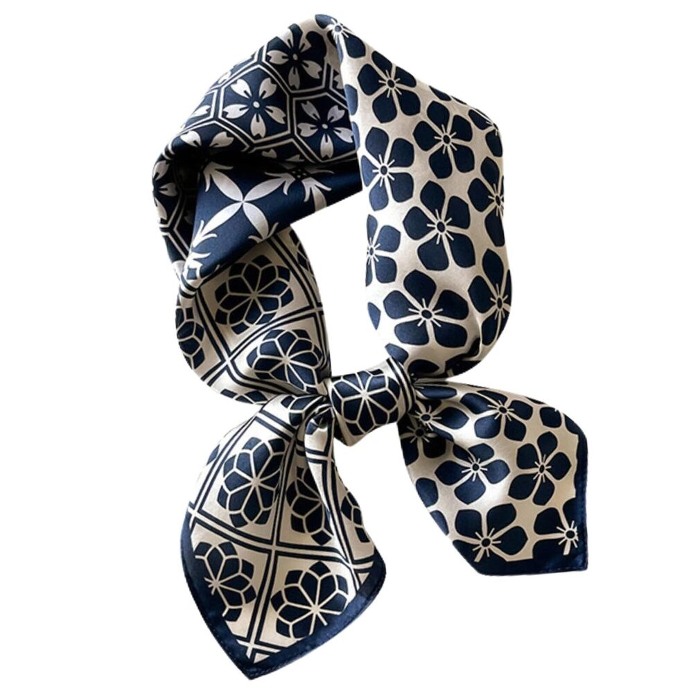 4432 100% Pure Mulberry Silk Neck Scarf 27"x27" Square Neckerchief
